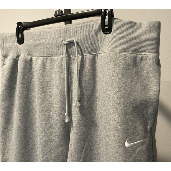 Nike Phoenix Fleece Pull On Jogger Oversize Pants Women Size XL Grey Stretch - Picture 2 of 9